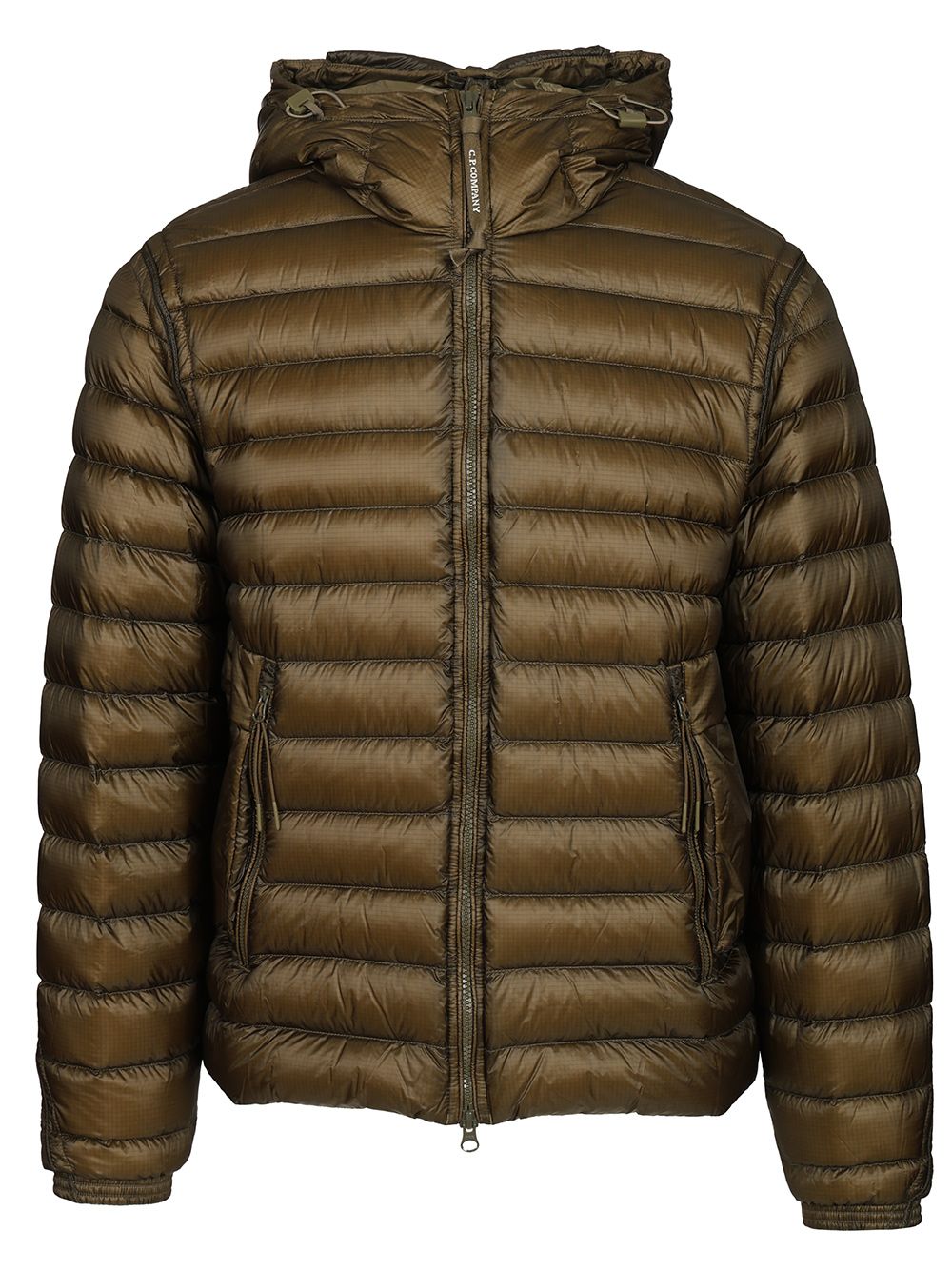 C.P. Company Google Down Jacket Coats - Verde | a3d9dd2c0d29db30b36a2df09d4851ea83251336
