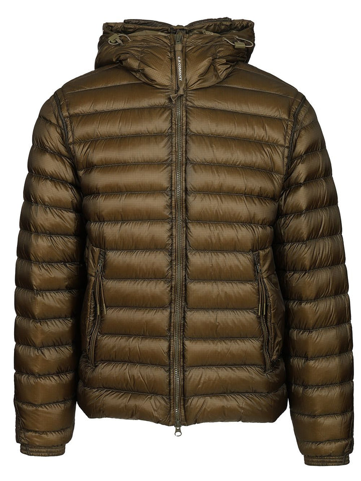 C.P. Company Google Down Jacket Coats - Verde | a3d9dd2c0d29db30b36a2df09d4851ea83251336