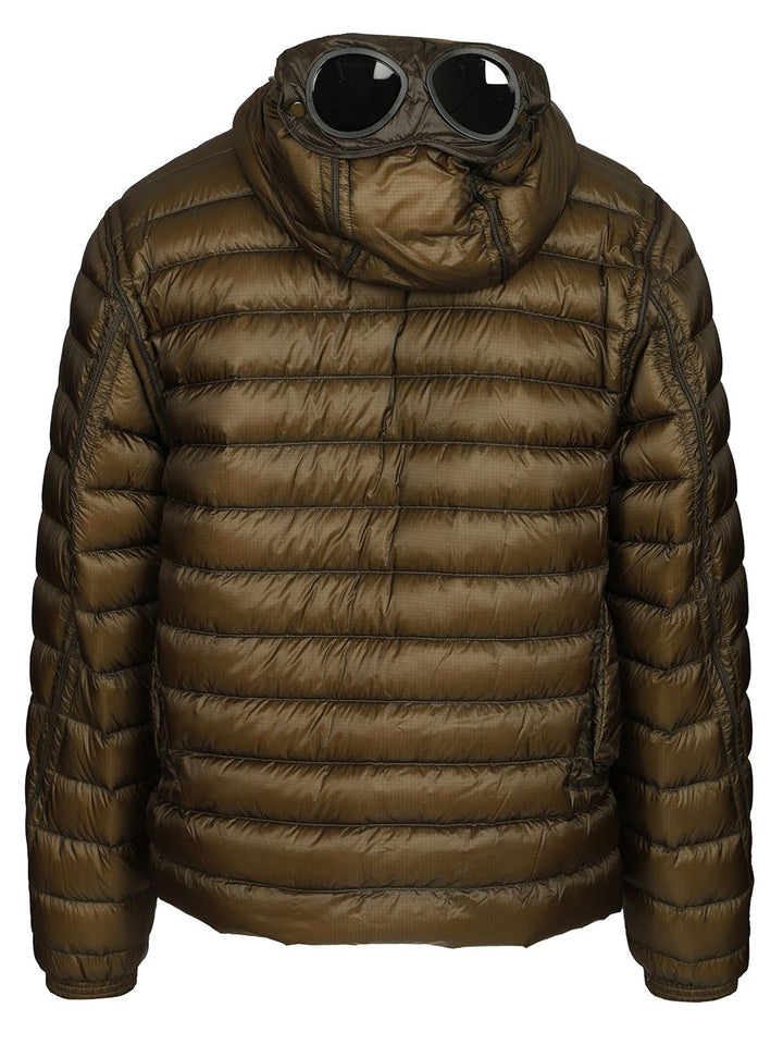 C.P. Company Google Down Jacket Coats - Verde | e5e45c6db183cf30f4948bad9475899269acc8be