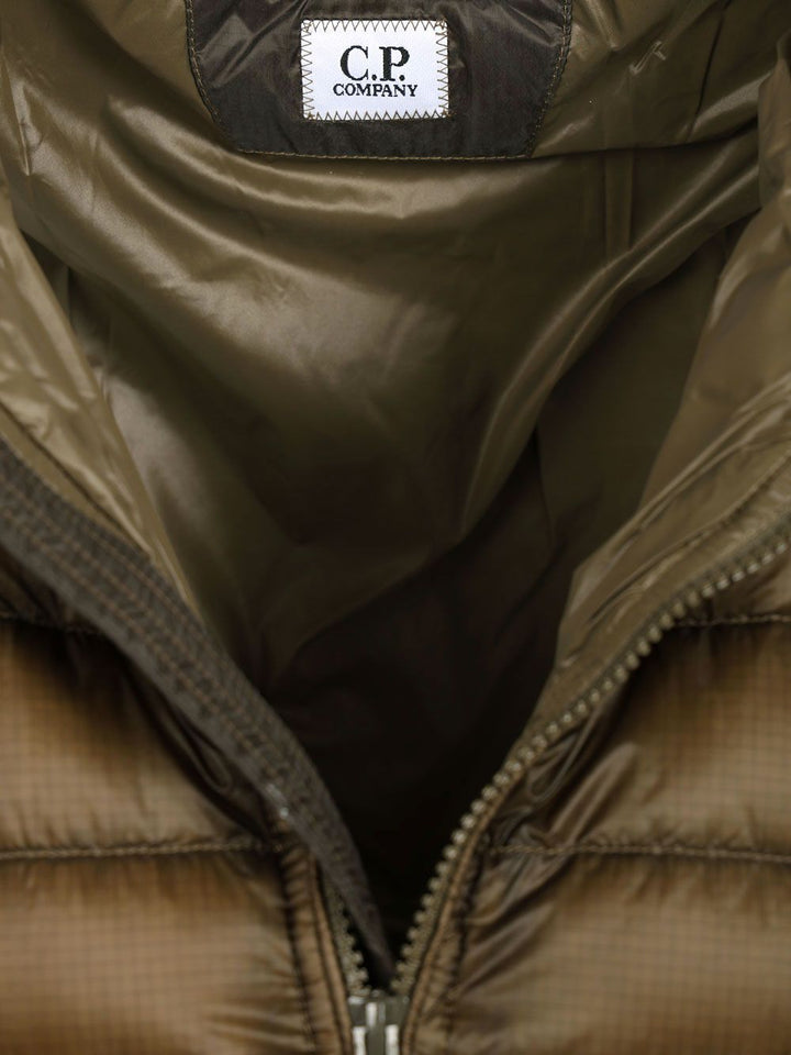 C.P. Company Google Down Jacket Coats - Verde | 2ad6a04328552b7749ad3ec642ecc8bb92203c15