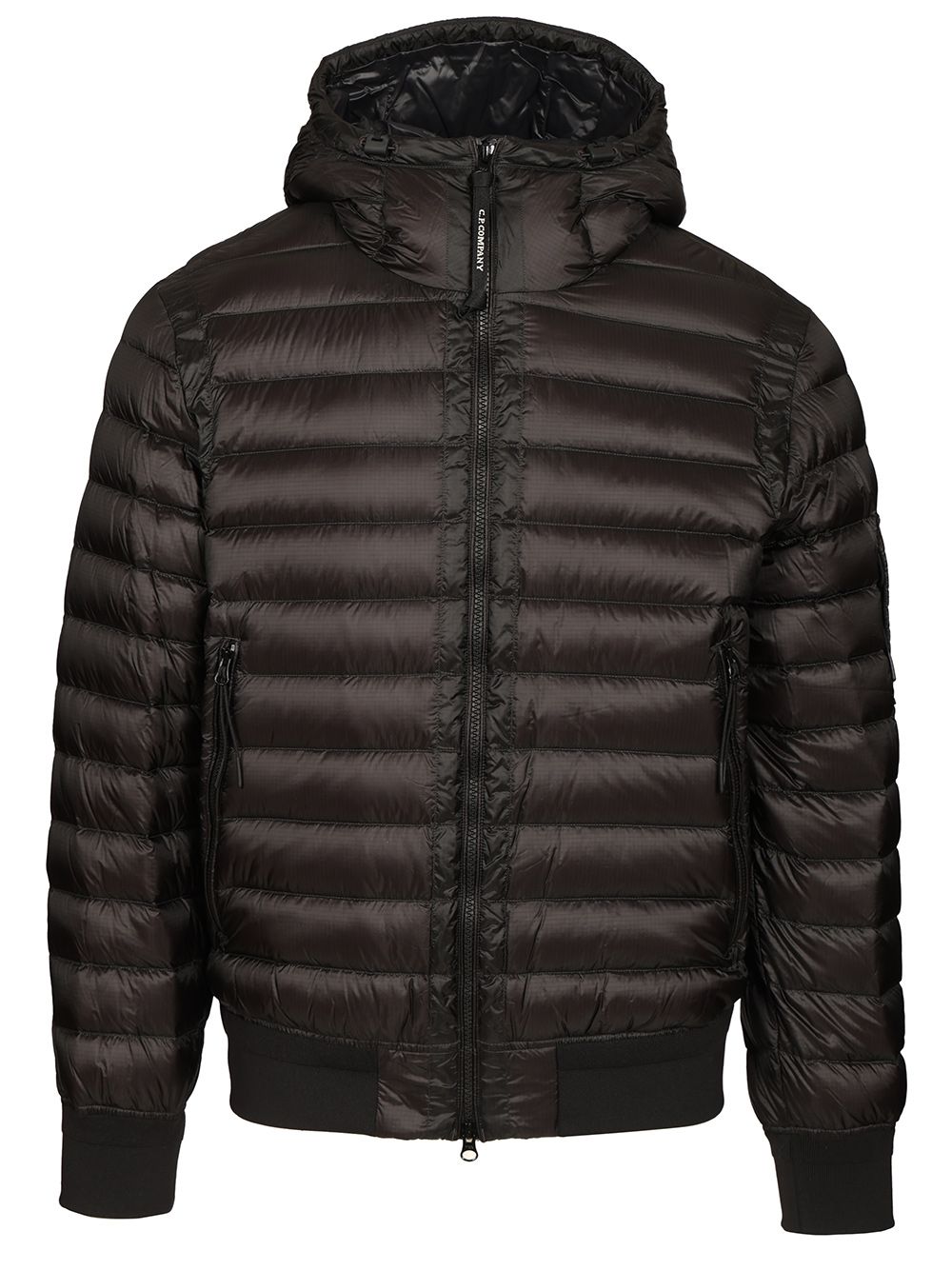 C.P. Company D.D. Shell Hooded Lens Down Jacket Coats - Nero | 16ed6fbcb0180529162bc104107b4070e012a5f5