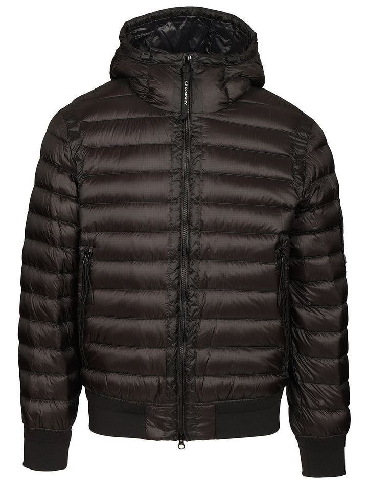 C.P. Company D.D. Shell Hooded Lens Down Jacket Coats - Nero | 16ed6fbcb0180529162bc104107b4070e012a5f5
