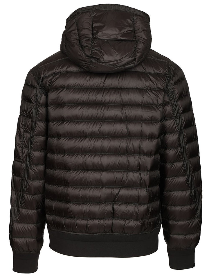 C.P. Company D.D. Shell Hooded Lens Down Jacket Coats - Nero | e867cdecca32bf9f7a2379c427d426c8bb6906d3