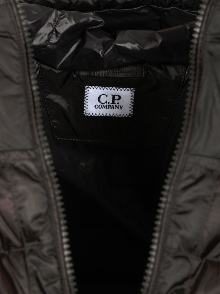 C.P. Company D.D. Shell Hooded Lens Down Jacket Coats - Nero | 006c7e9133d320df6ee49685765e100c0ea7657a