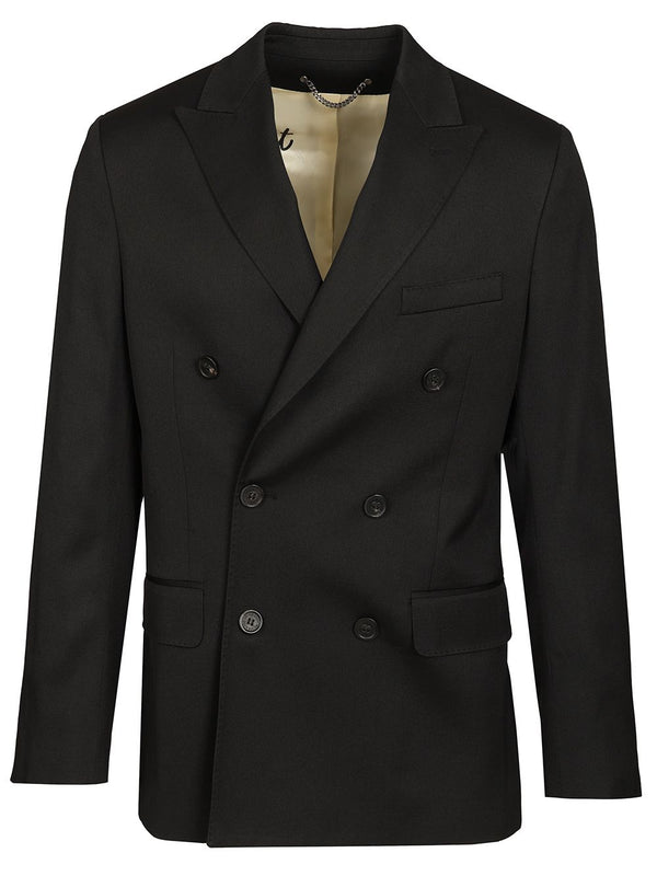 Double-Breasted Wool Jacket Giacche Nero