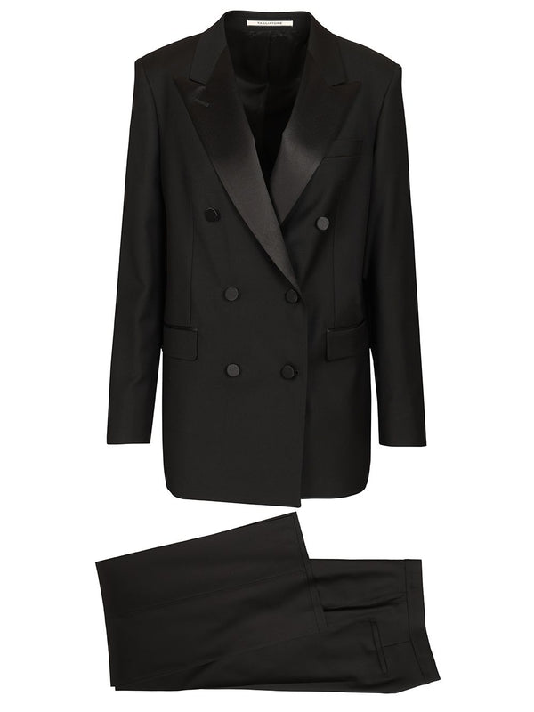 Double-Breasted Wool Tuxedo Abiti Nero