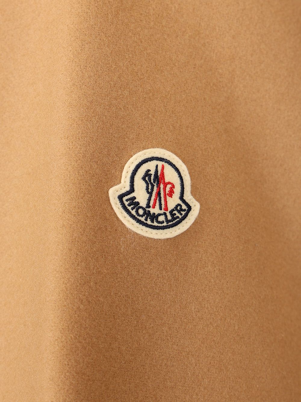 Moncler Padded Cape In Wool Blend Giacche - Beige | 2463afe29874e6b1dedcc4e3e68b7ac472c352c5