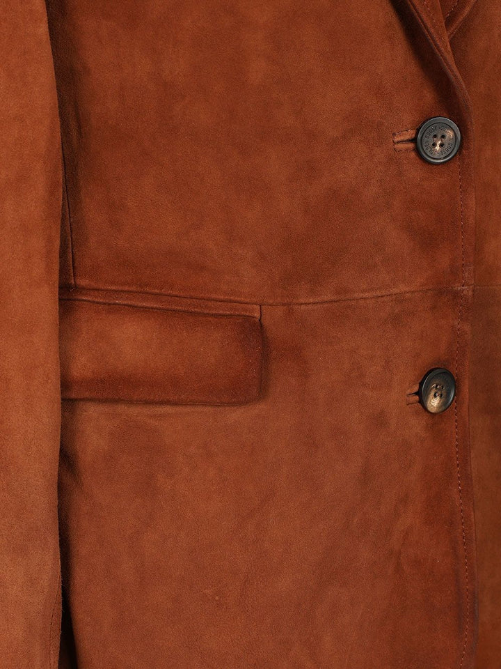 Golden Goose Deluxe Brand Suede Blazer Giacche - Marrone | 4e3a5f58577d285ffc5d5416cfff0c2f5bba324e