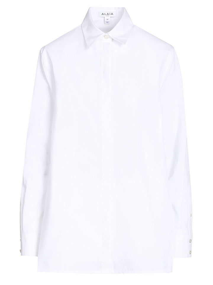 AlaÏA Asymmetrical Shirt Shirts - Bianco | 751a616abda09a7d9d9d53f37248eb0bb65a845a
