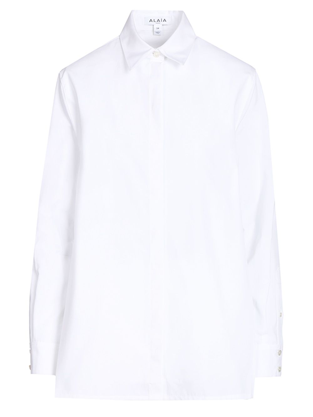 AlaÏA Asymmetrical Shirt Shirts - Bianco | 751a616abda09a7d9d9d53f37248eb0bb65a845a