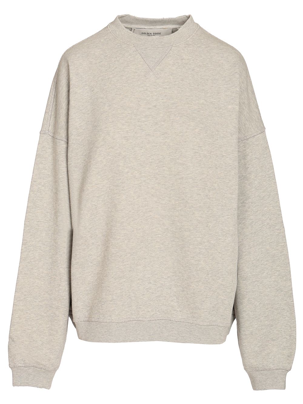 Golden Goose Deluxe Brand Oversized Cotton Sweatshirt Sweatshirts - Grey | 44e139bfbadfa4f352d017f8c667f4b4965060cd