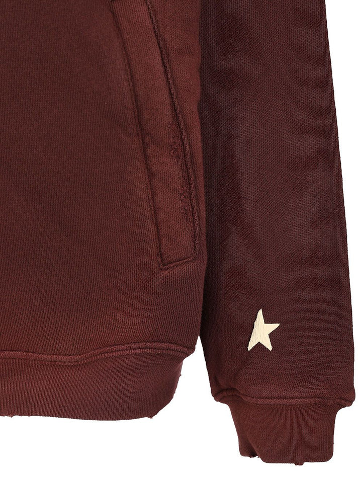 Golden Goose Deluxe Brand Oversized Star Sweatshirt Sweatshirts - Bordeaux | 246e519f01037f7743d6ad28b2c080546faf4141
