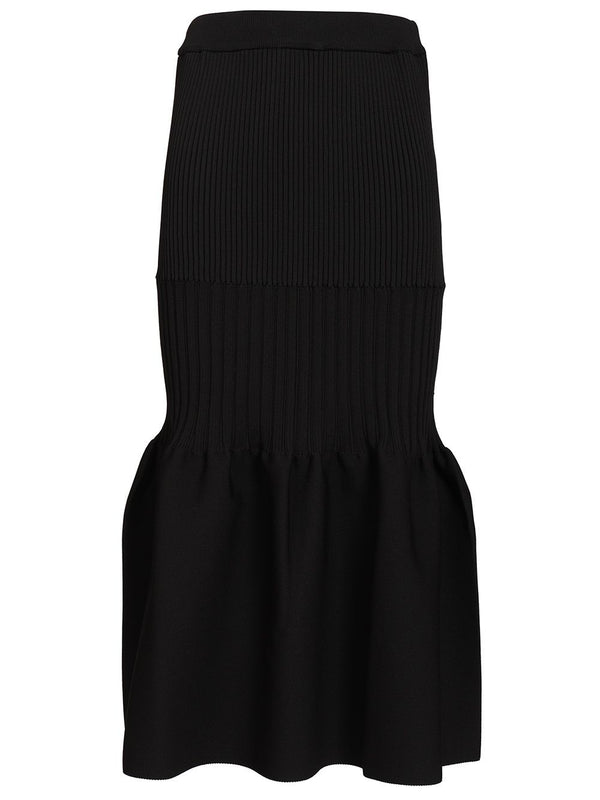 Mermaid Skirt With Ruffles Abiti Nero