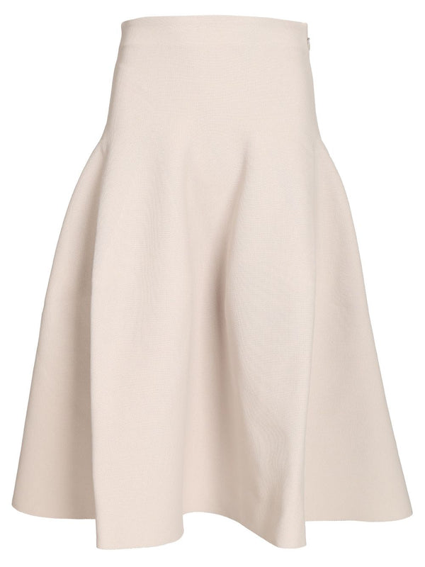 Beige Midiröcke