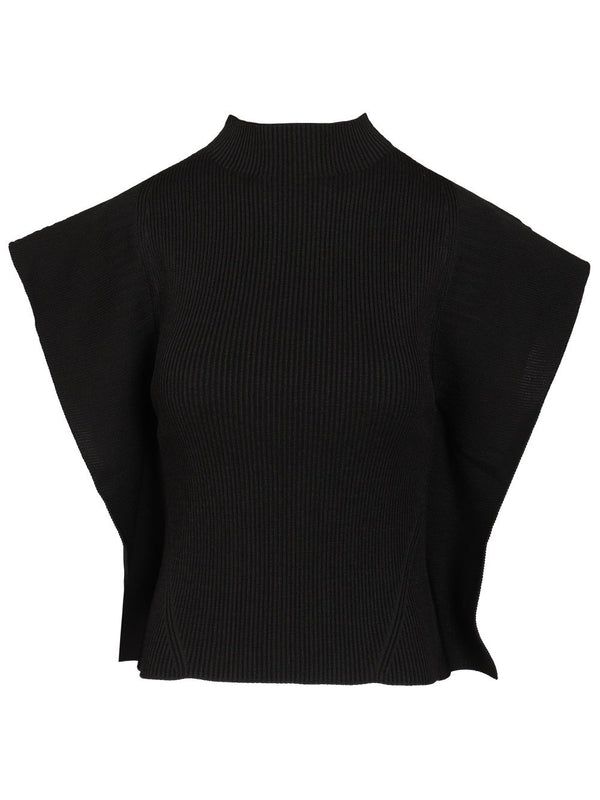 Ärmelloses Top Schwarz