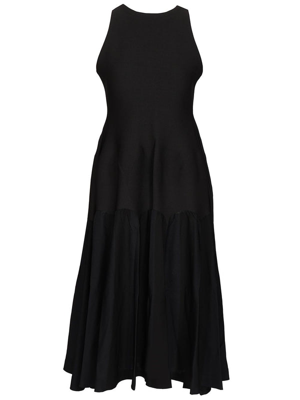 Kleid aus Stretchstrick in Schwarz