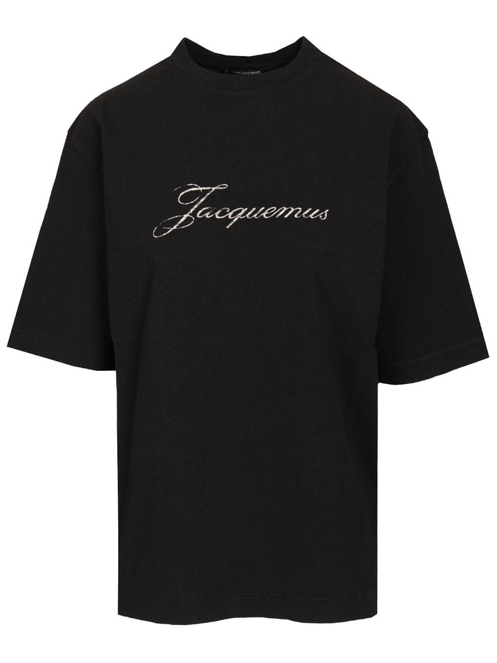 Jacquemus With Writing T-Shirt - Nero | dee1c57f1790f54d0c4cfe06413ff5432c870850