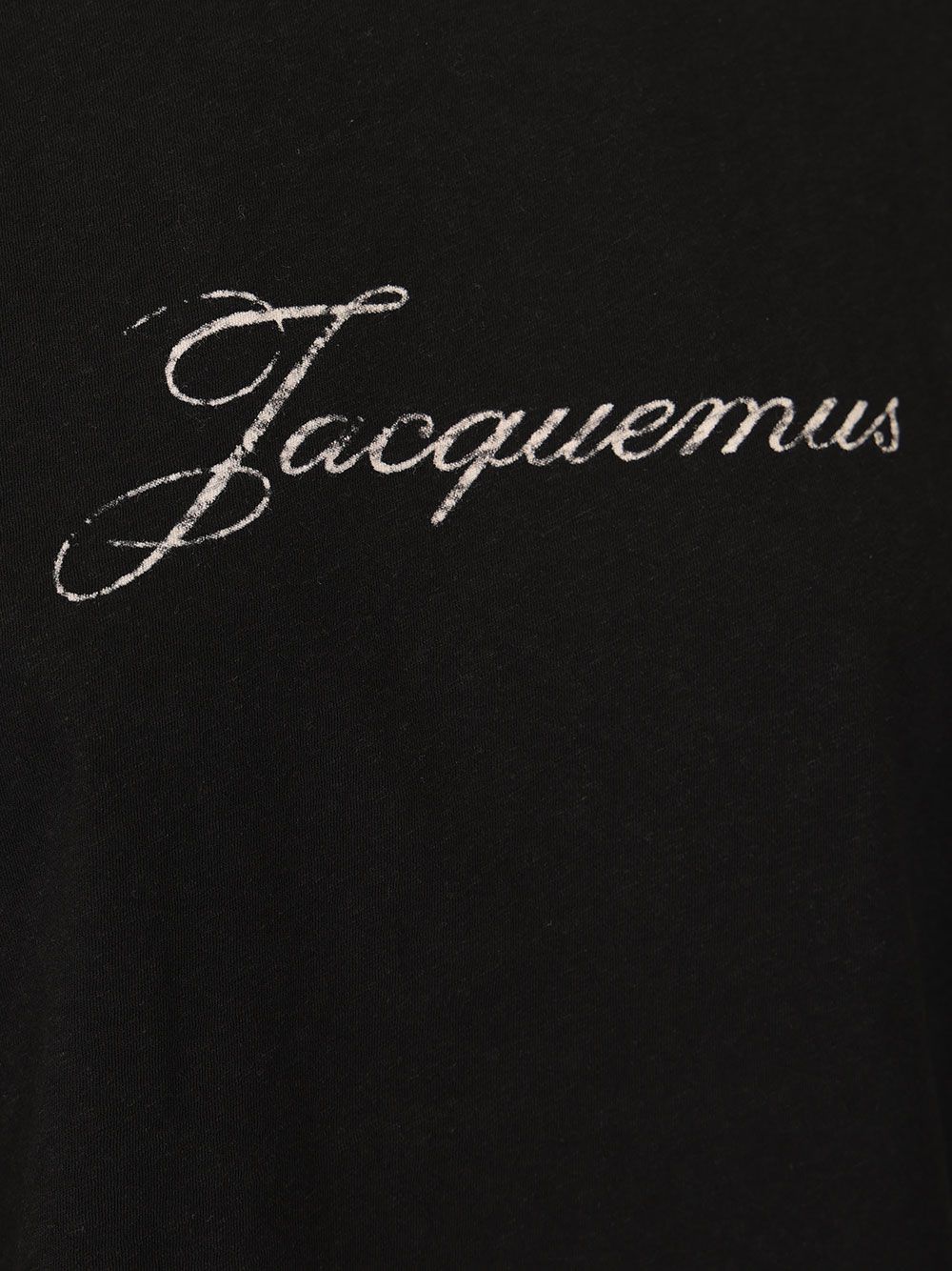 Jacquemus With Writing T-Shirt - Nero | 4da71b1a07eaa38d1d166b228f394e41c49e5631