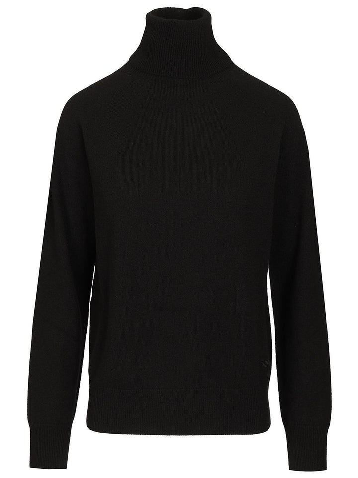 Emporio Armani Turtleneck Sweater Knitwear - Nero | f3489f07a41c46cc93489752eb7c18e7ae6bc83d