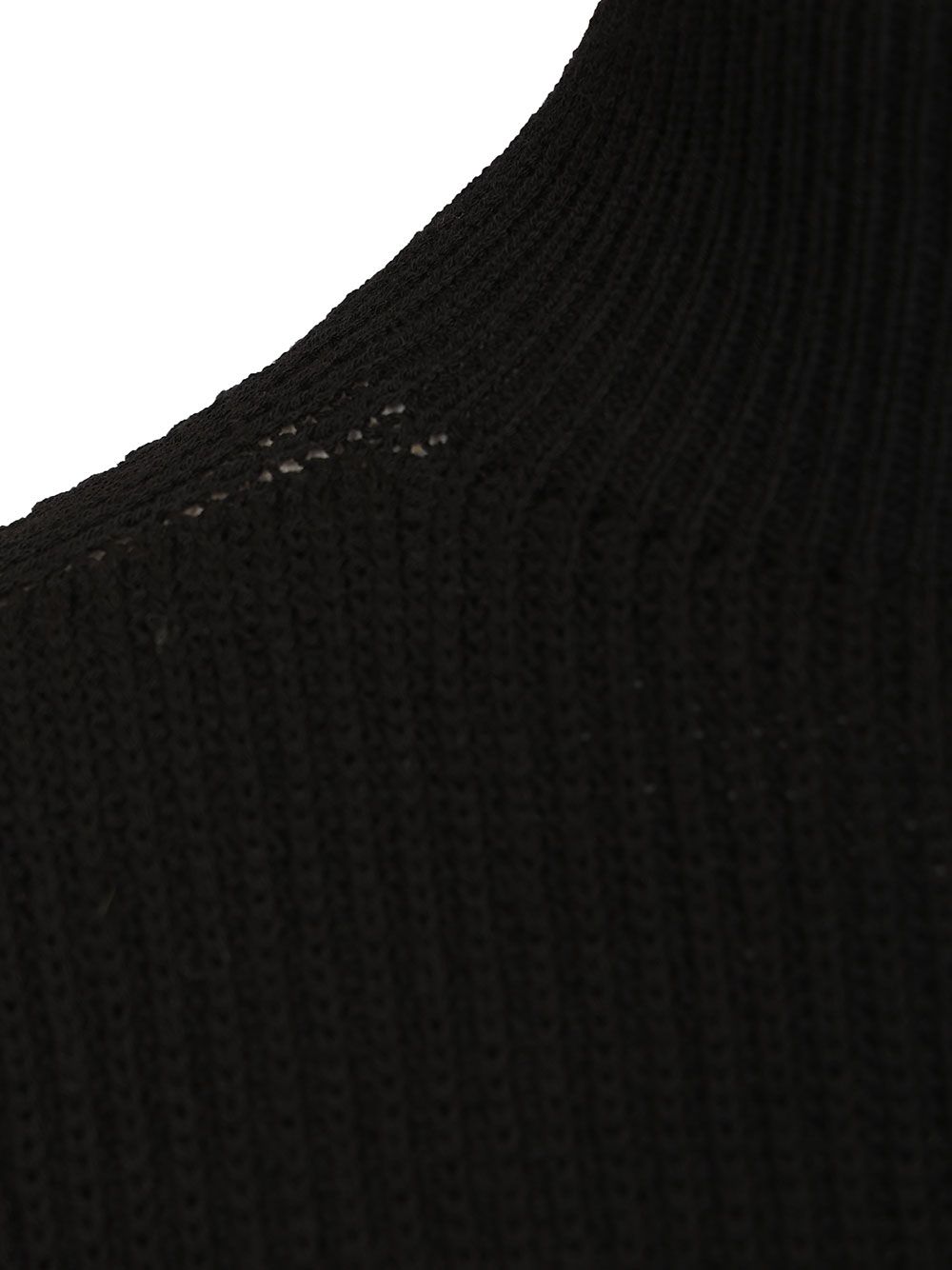 Rick Owens Sleeveless Turtle Neck Heavy Wool Knit Knitwear - Nero | 98031f1bd8bf1518690de63e6b8816e6c50d4acc