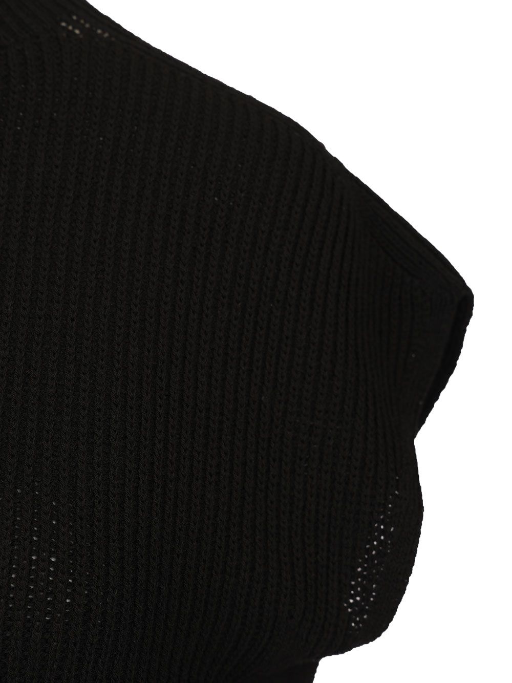 Rick Owens Sleeveless Turtle Neck Heavy Wool Knit Knitwear - Nero | 2bc2444cf06493b8963d438c385183fd22dec65f