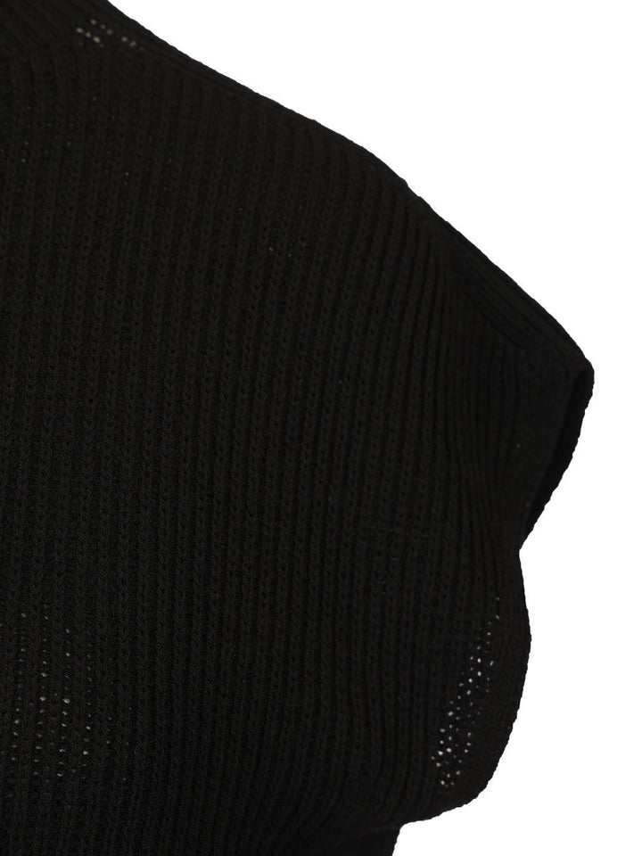 Rick Owens Sleeveless Turtle Neck Heavy Wool Knit Knitwear - Nero | 2bc2444cf06493b8963d438c385183fd22dec65f