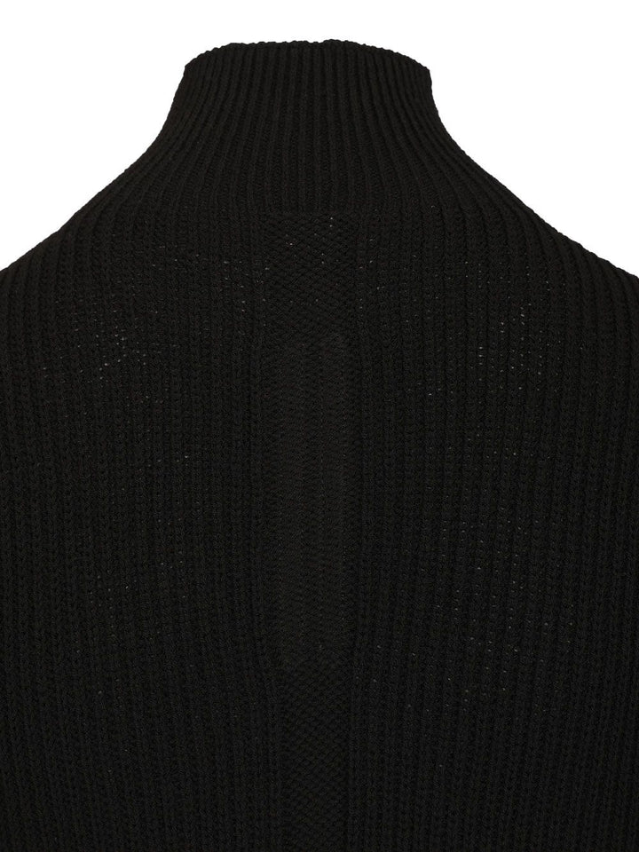 Rick Owens Sleeveless Turtle Neck Heavy Wool Knit Knitwear - Nero | 33bbf4fb3c547a6dfab953cdaa59cc7b8b965f64