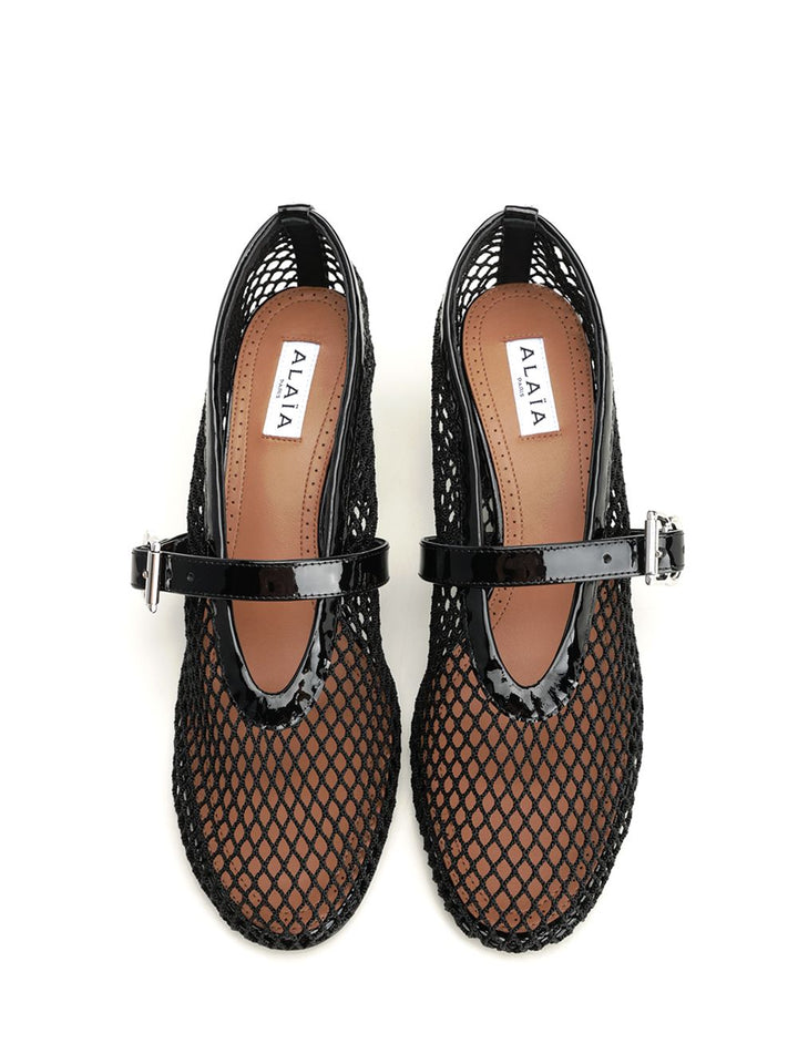 AlaÏA Mary Jane 55 On The Net Decollete - Nero | f84b155092a127d1e9b91d6ad8b515bba0cd4bc2
