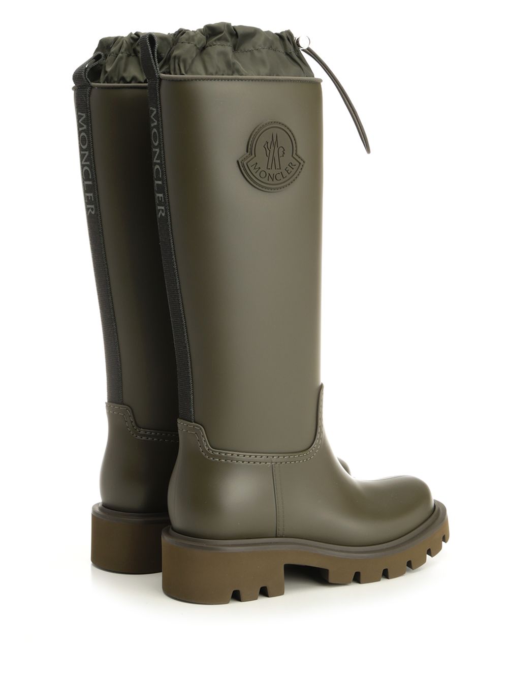 Moncler Kickstream High Rain Boots - Verde | 445154406a5839bda84a183b4509b078387289c6