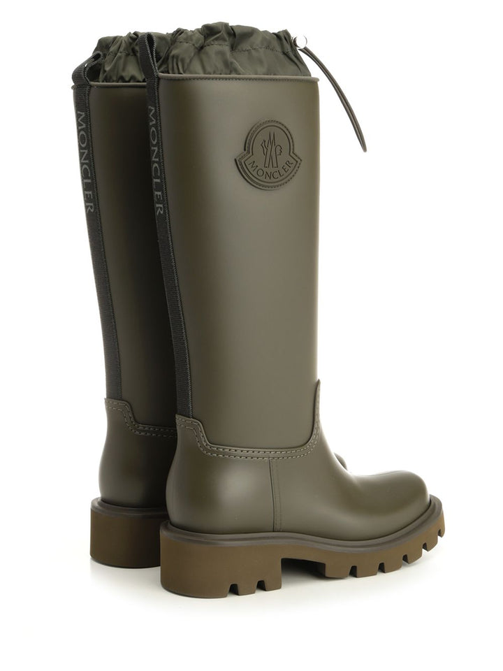 Moncler Kickstream High Rain Boots - Verde | 445154406a5839bda84a183b4509b078387289c6