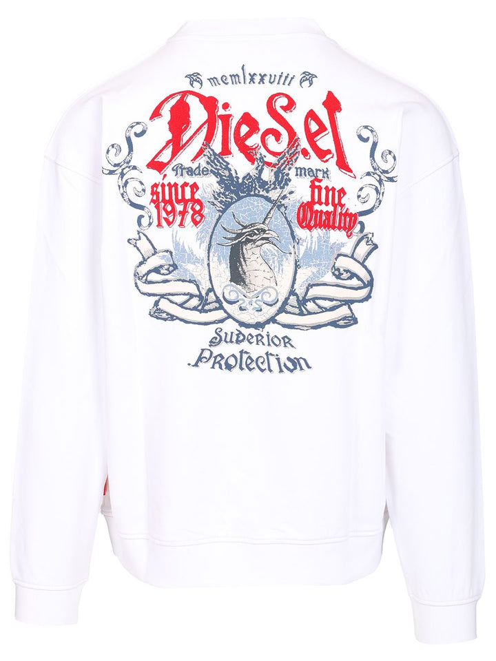 Diesel S-Boxt-Aa2 Sweatshirts - Bianco | 8d0c2fa3f3566cb409b2ce6fb6842f50d542cec4