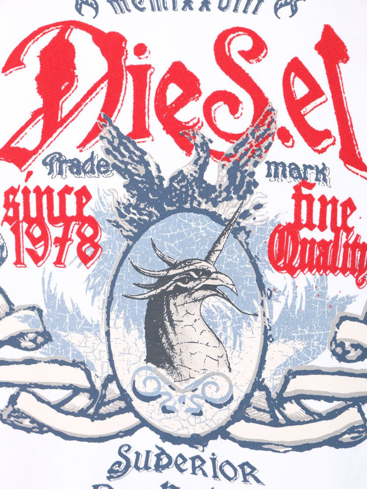 Diesel S-Boxt-Aa2 Sweatshirts - Bianco | 39451229097f8b1f0761e8287c6d1bfdaa4cb623