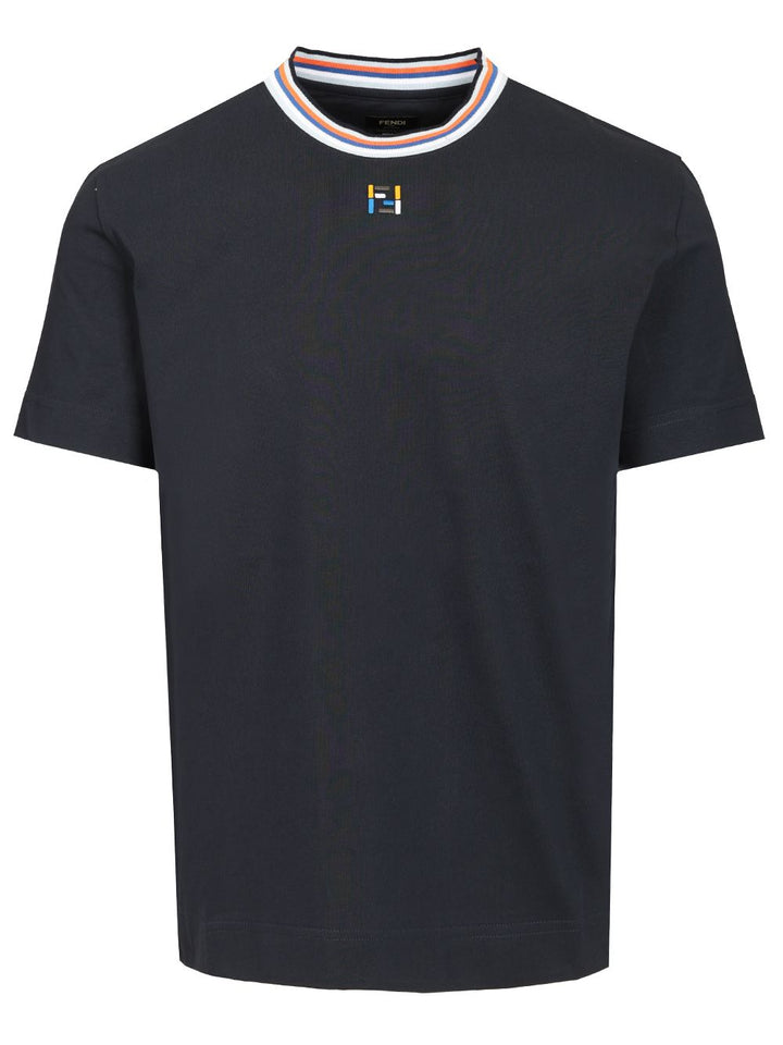 Fendi Regular-Fit T-Shirt - Blu | 7e54350ad0cc77939abc792ac71b4b79be2b25cb