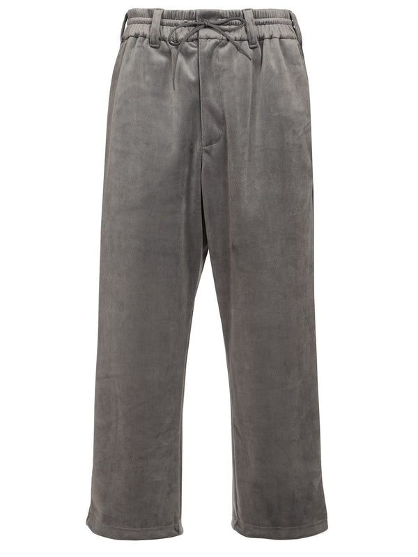 Velvet Sweatshirt Trousers Grey