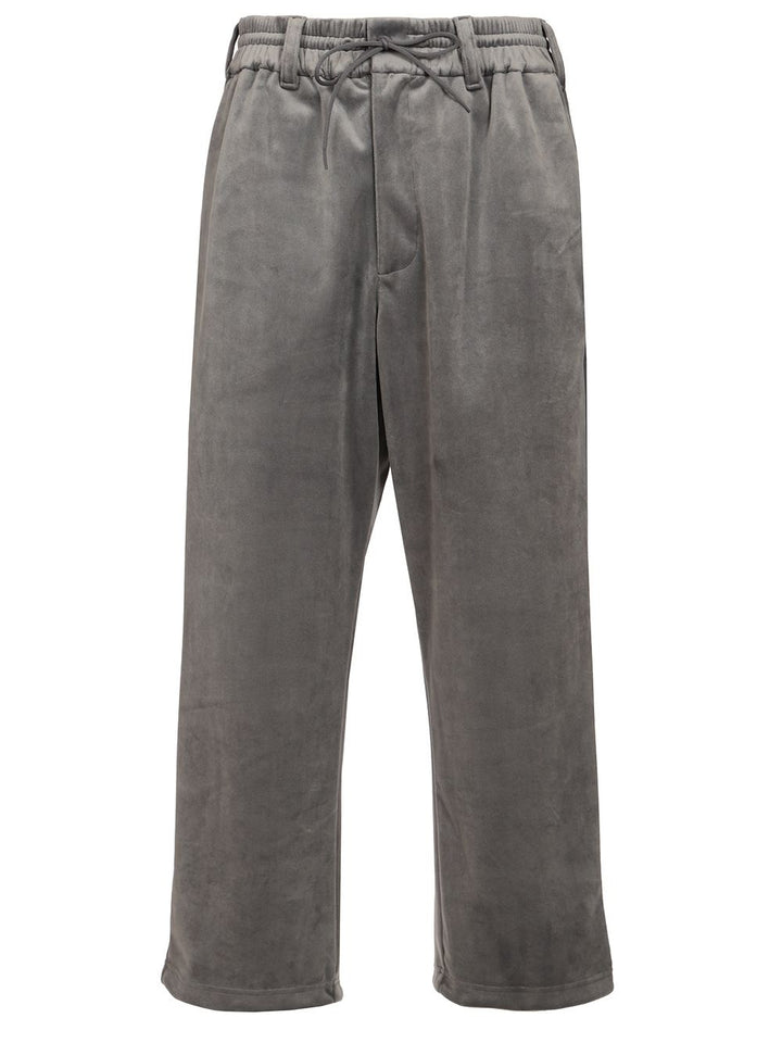 Adidas Y-3 Velvet Tracksuit Trousers - Grey | 6de21be621173e3e05590eda064cf8b983c1bd0e