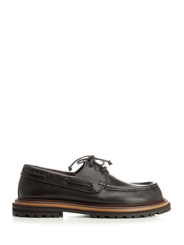 Pequin Lace-Up Scarpe Basse Marrone