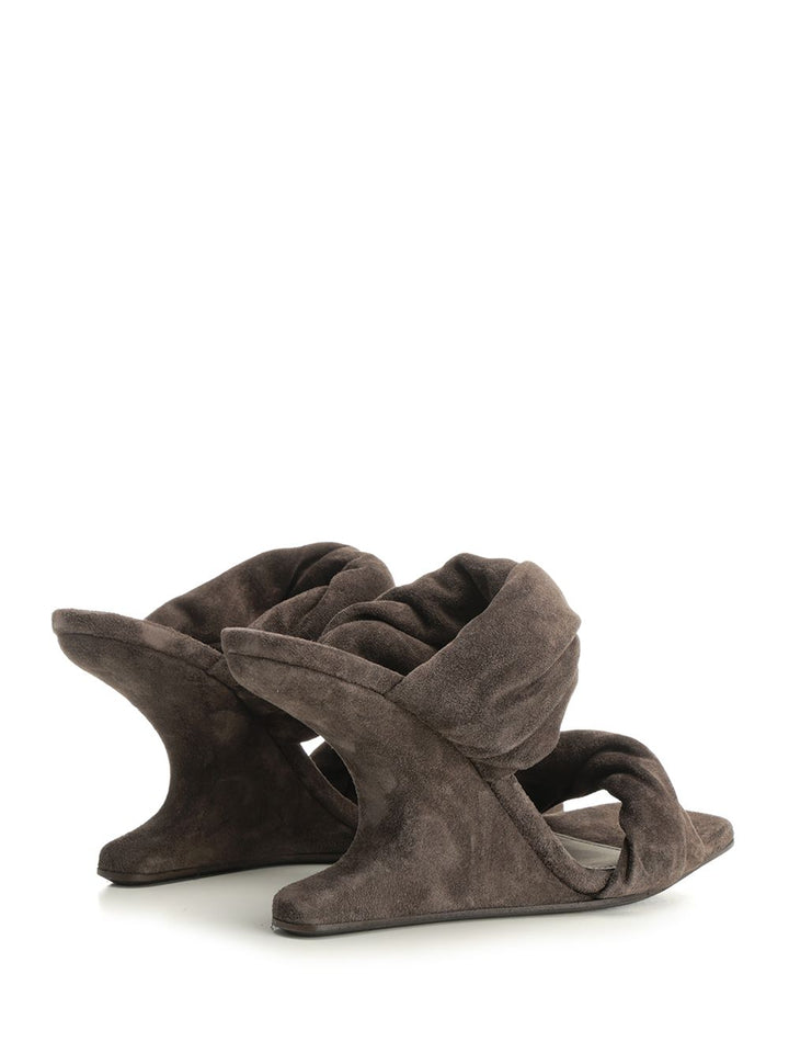 Rick Owens Cantilever 6 Twisted Sandali - Marrone | 3da0705d2703b006ec57e8a16061e14f88eb3021