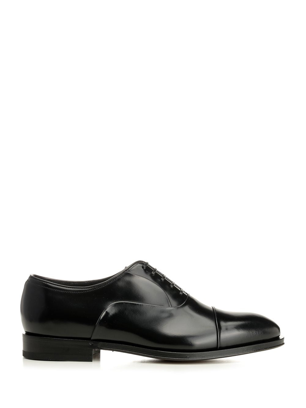 Ferragamo Toronto Mvit.Derby Antistin Nero Lace-Up Shoes - Nero | b18e8205358d8963b924e2c9389b28644481ba56