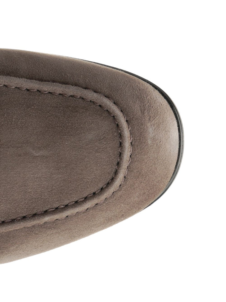 Ferragamo Tiberio Camoscio Kid Royal Elefante Scarpe basse - Grey | 9a17e4378a02b0675145e3770b29f28aaf9ae5d3