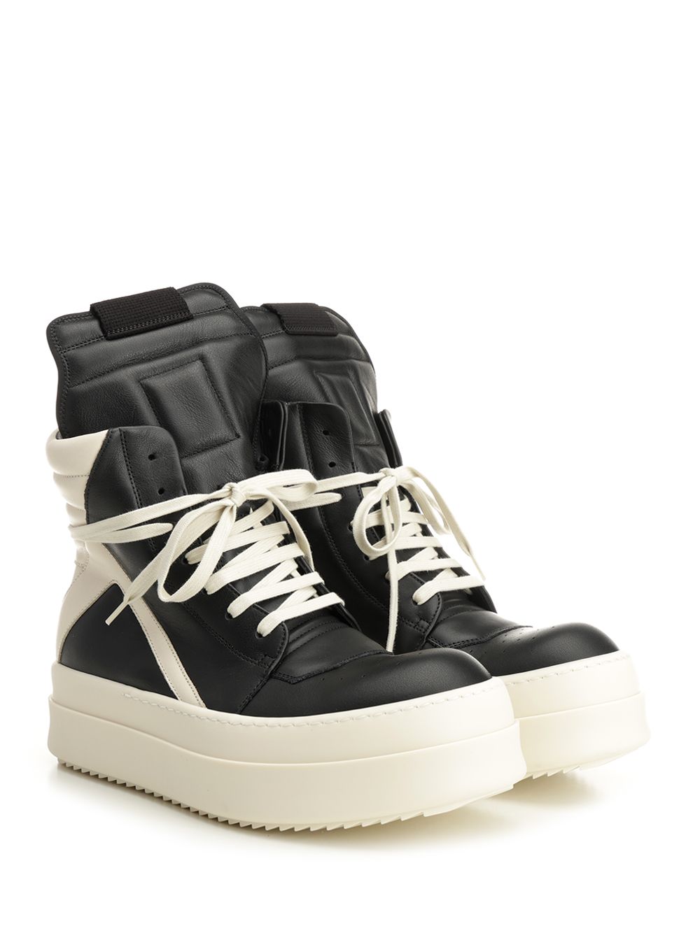 Rick Owens Mega Bumper Geobasket Sneakers - Nero | d01f55bd403e709057f2726497015ef9540c9880