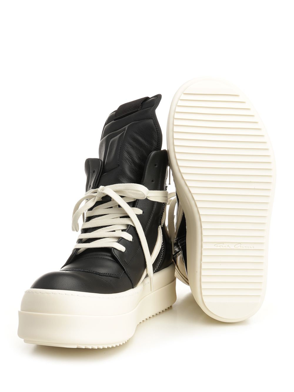 Rick Owens Mega Bumper Geobasket Sneakers - Nero | 7045734b449a4ed96067411e1827c4e39849df54