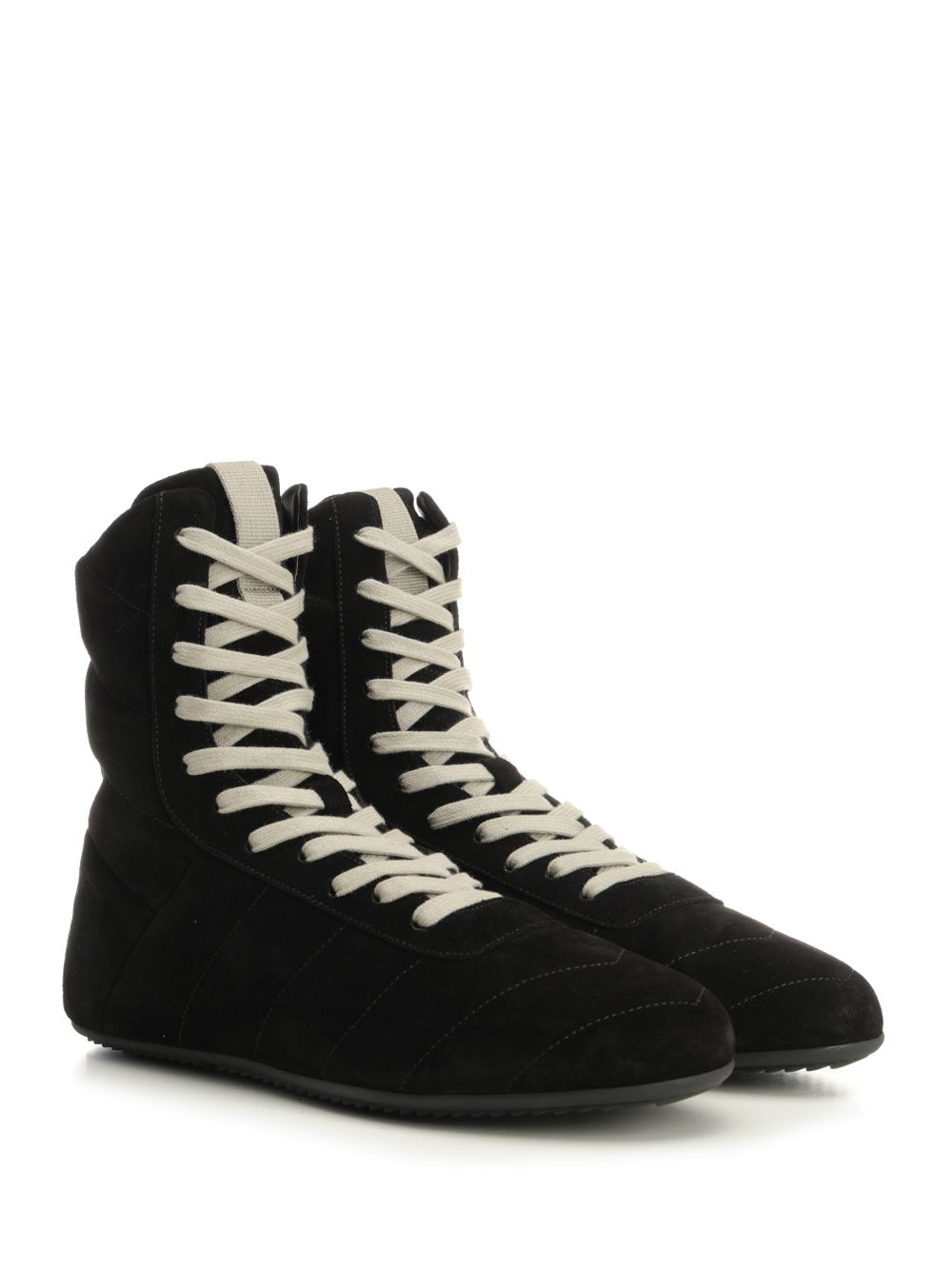 Rick Owens Quilted Minimalist High Sneakers - Nero | e893563fafee6b65eeaf8fbdf3e90f263af86c81