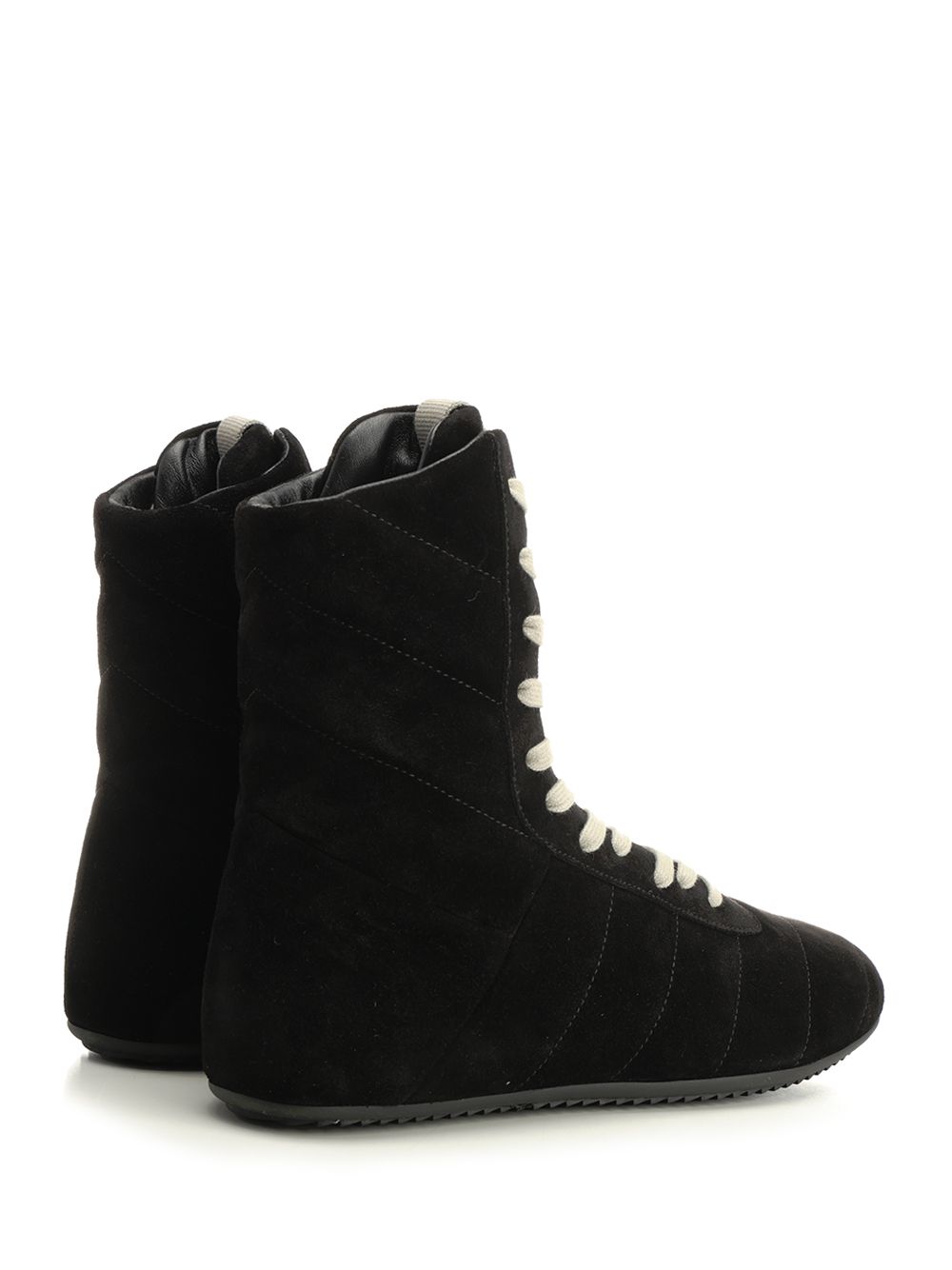 Rick Owens Quilted Minimalist High Sneakers - Nero | 58f01f2bdff443776970379a45e65a2b22b13c8d