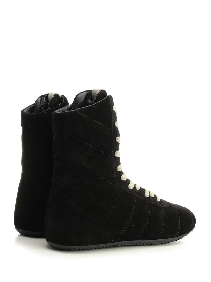 Rick Owens Quilted Minimalist High Sneakers - Nero | 58f01f2bdff443776970379a45e65a2b22b13c8d