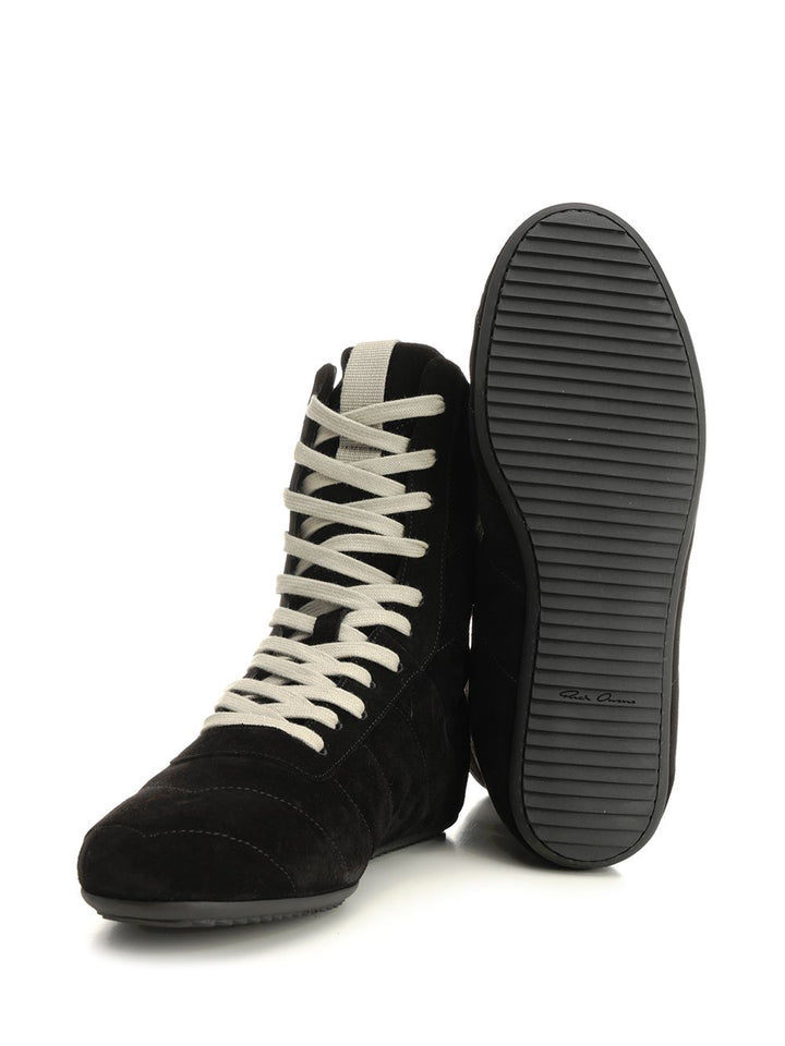 Rick Owens Quilted Minimalist High Sneakers - Nero | 8a19ccd3793b4101b7ca125a43f9e832baee72fa