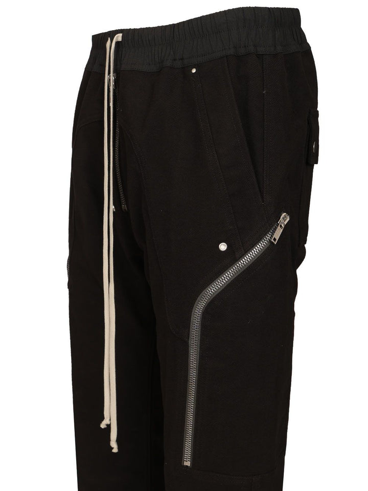Rick Owens Heizer Cargo Trousers - Nero | 76325ef510c9bed81056a6d1b5ffc925ebfee7c2