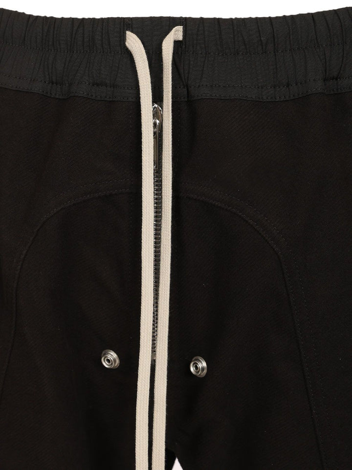 Rick Owens Heizer Cargo Trousers - Nero | 1350b6154f4344cc6caea1a50f6a15eb76674a4a
