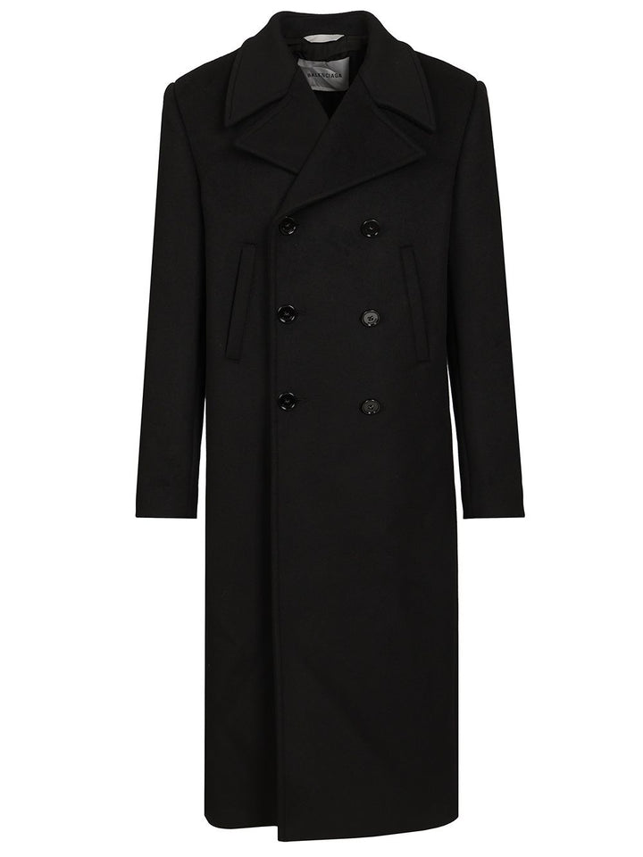 Balenciaga Long Coat Coats - Nero | fe6622ef04b2794caed79fc5e29849acf97e8fdf