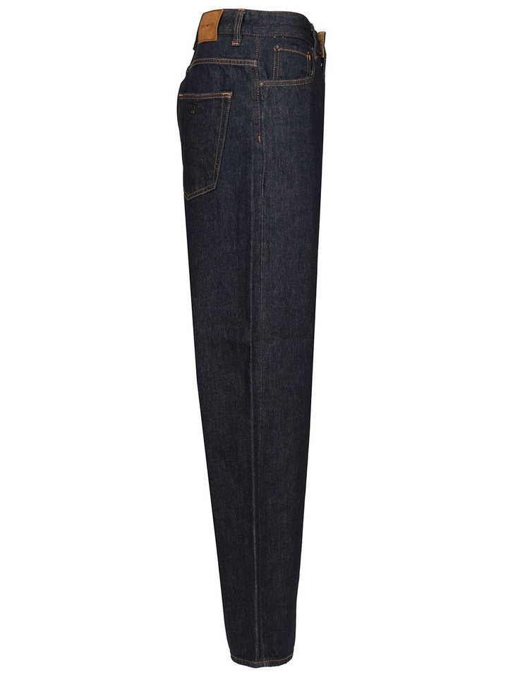 Emporio Armani Wide-Leg Jeans - Blu | d536457e1d8c29fd7da36d1f9a3f2364c33db751