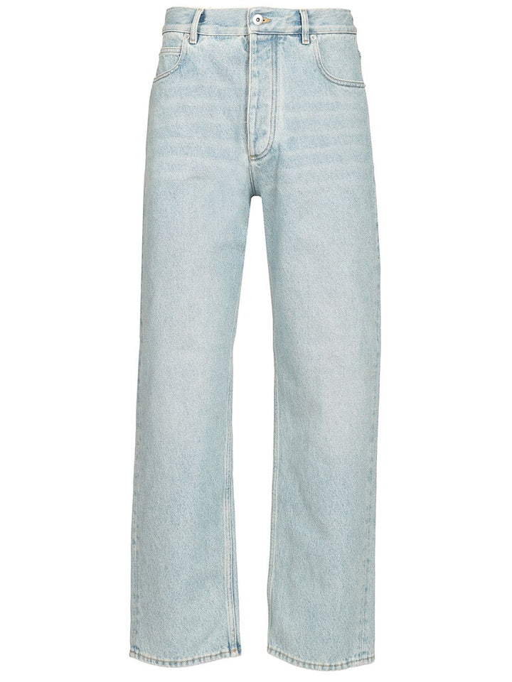 Bottega Veneta Wide Leg Trousers Sky Bleached Denim Jeans - Light blue | eaf662ed8ab40ba51eadbca4bd24a0843bdd0a72